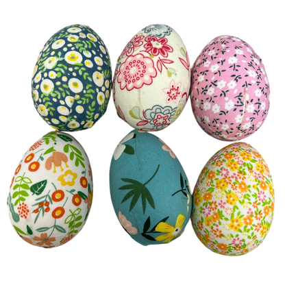 Juego de 6 huevos decorativos de primavera