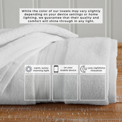 Premium Zero Twist Cotton Bath Towel and Set