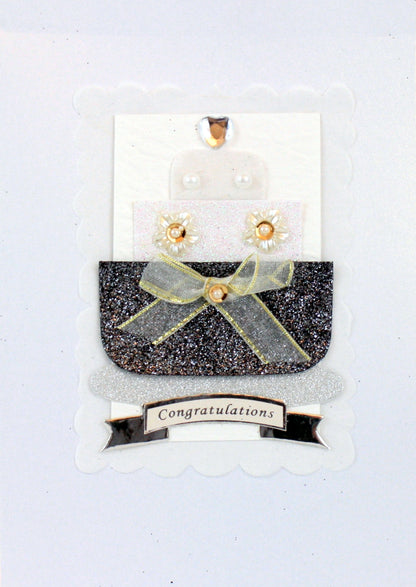 Colección de tarjetas adornadas hechas a mano - Pastel de bodas para el día de la boda
