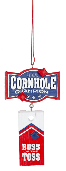 Adorno de Cornhole - Jefe del Lanzamiento