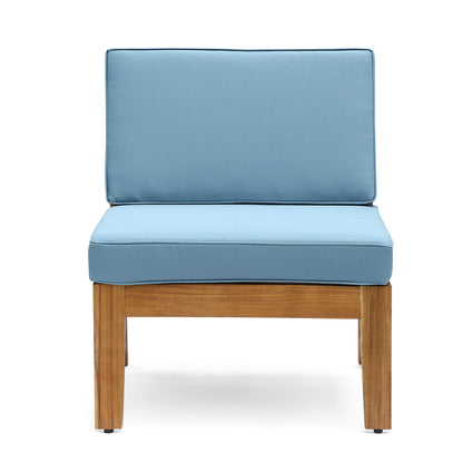 Grenada Five Seater Acacia Wood and Patio Set
