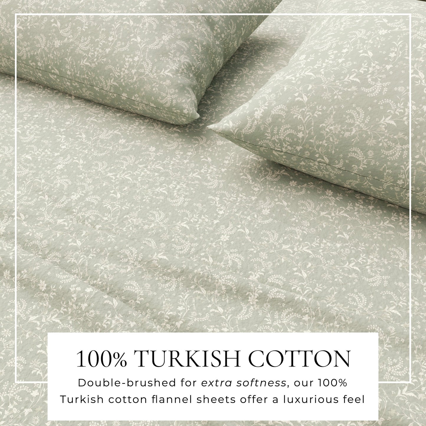 Turkish Cotton Flannel Sheet Set and Floral