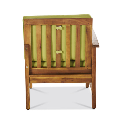 Perla 5 Piece Acacia Wood and Cushion Patio Set
