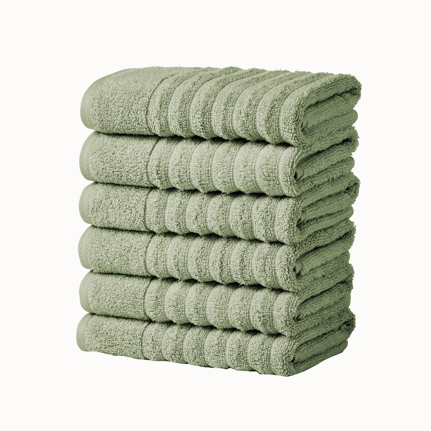 Luxury Combed Cotton and Ribbed Bath Towels