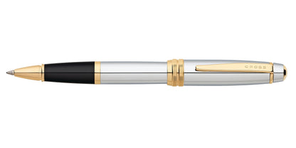 Bailey Medalist rollerball pen by A.T. Cross, barrel with black grip and gold trim, CROSS clip on Tampa Home & Garden Store