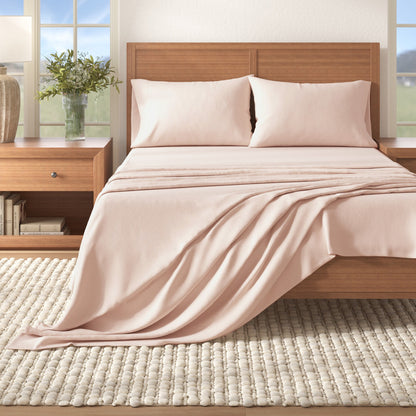 Soft and Natural Cotton Flannel Sheet Set