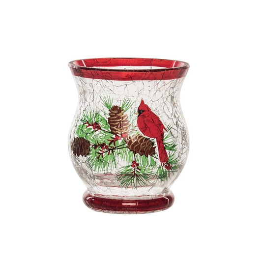 Cardinal Glass Votive/Tealight Holder - Tampa Home & Garden Store