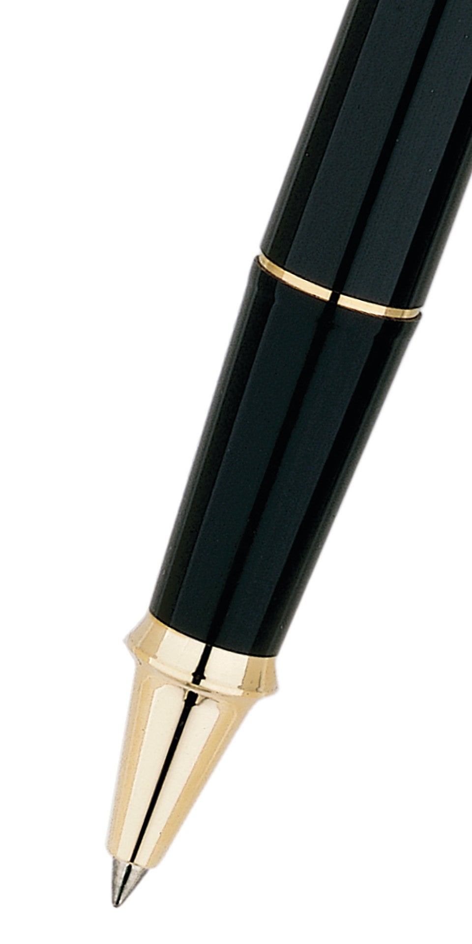 Townsend Classic Black Lacquer Rollerball Pen by A.T. Cross with gold accents on Tampa Home & Garden Store