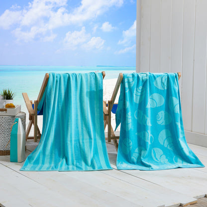 Velour Cotton Beach Towels and Maui Two Pack