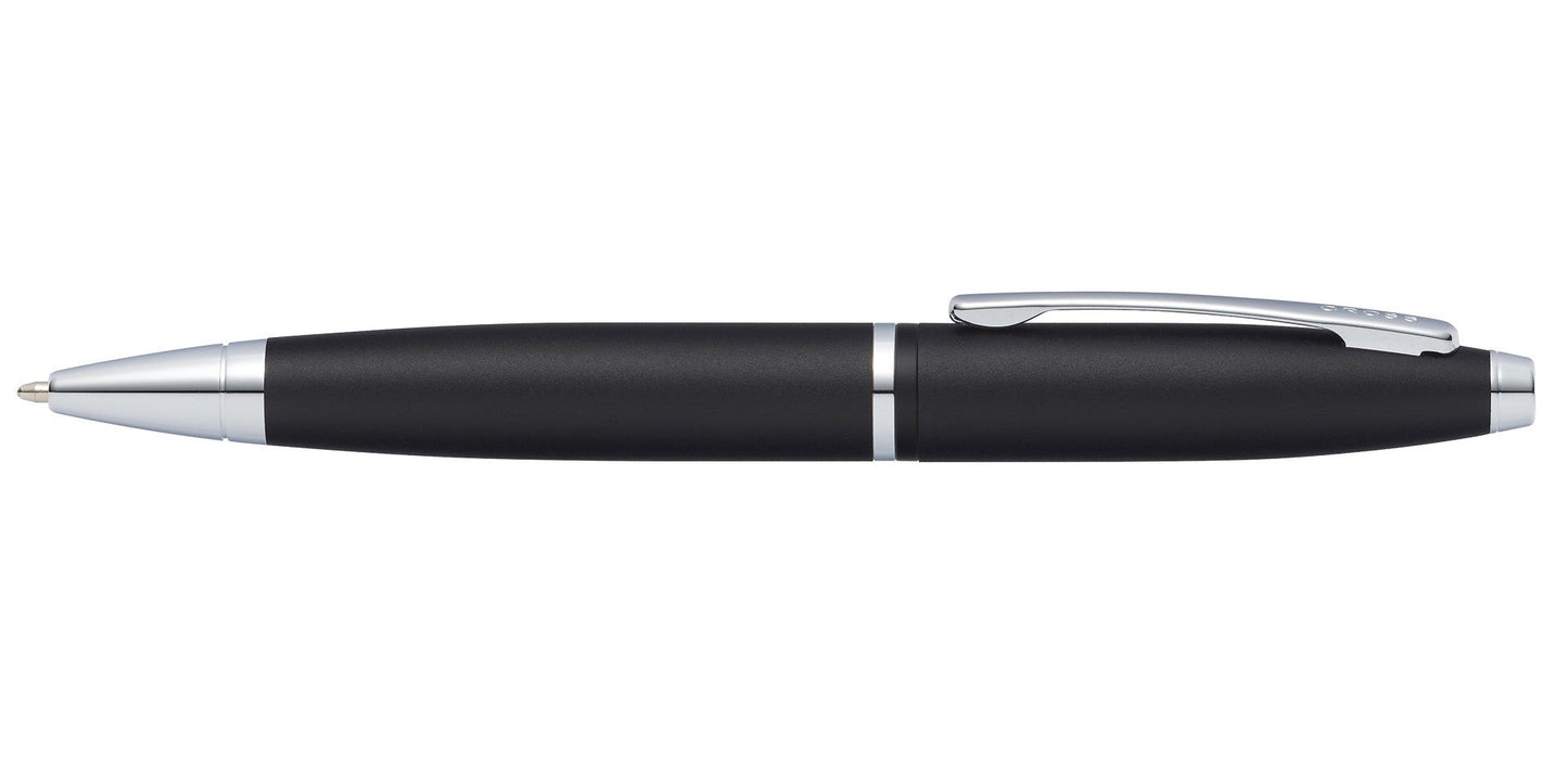 Calais Ballpoint Pen by A.T. Cross, matte black finish with silver trim and clip on Tampa Home & Garden Store