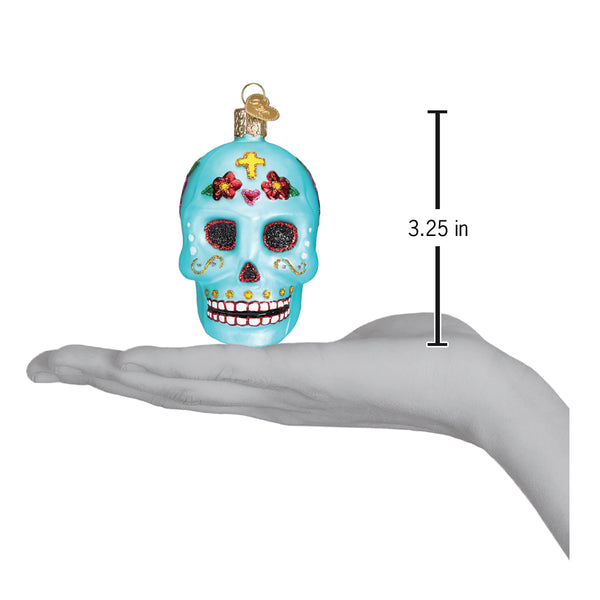 Adorno de vidrio del Día de Muertos