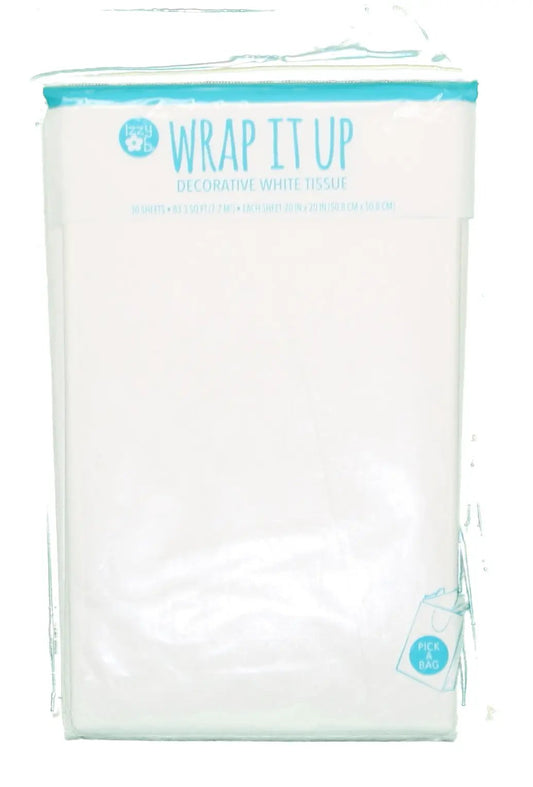 White tissue pack 30 sheets 20x20 for gift wrap by The Country Christmas Loft on Tampa Home & Garden Store