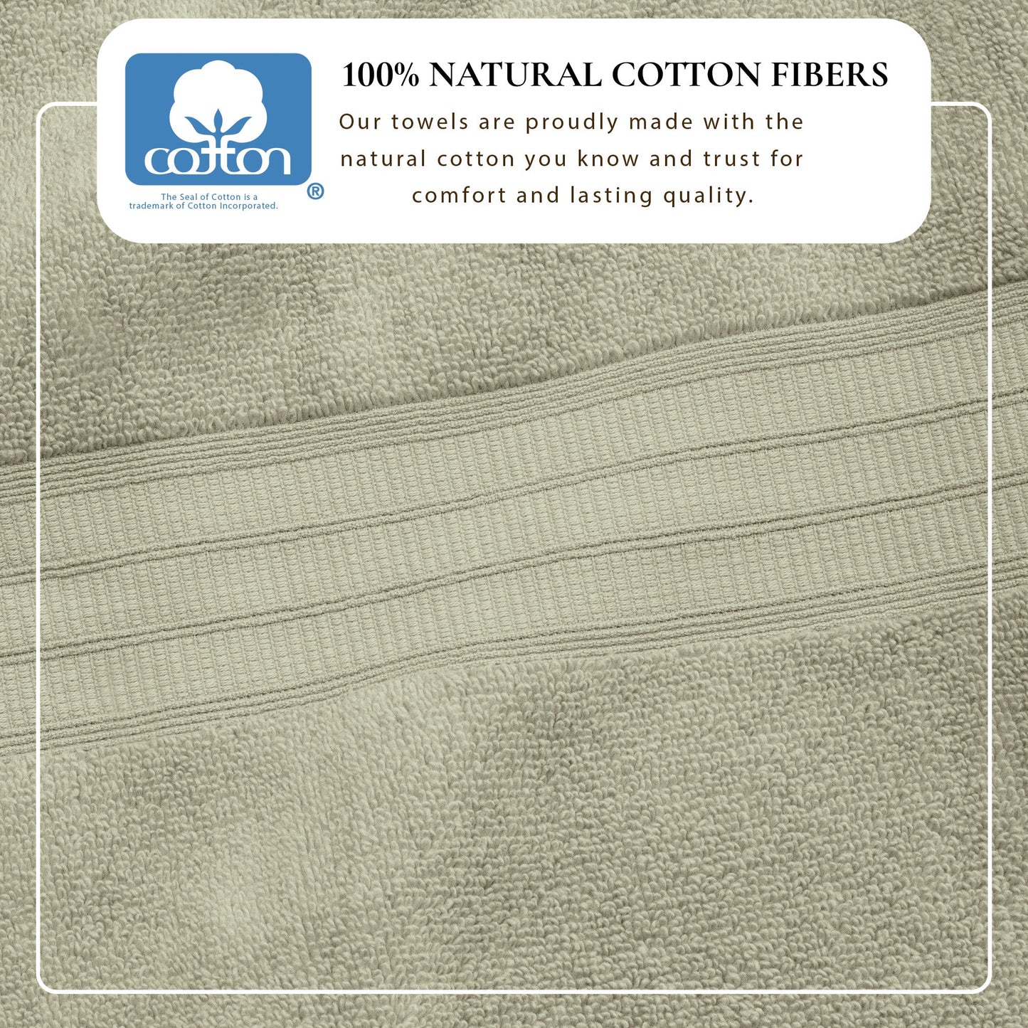 Premium Zero Twist Cotton Bath Towel and Set