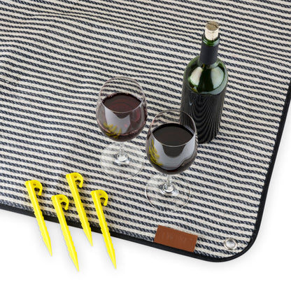 Waterproof Picnic Blanket and Leather Carrier