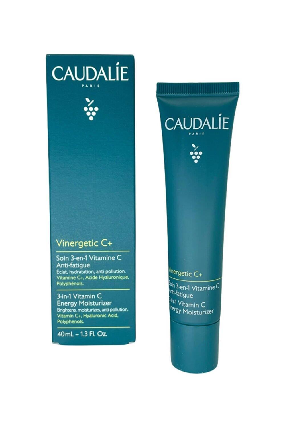 Caudalie Vinergetic C+ 3-in-1 Vitamin C Moisturizer teal tube & box 40 mL on Tampa Home & Garden Store
