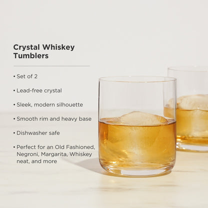 Fine Lead Free Crystal Tumblers and a Glass Set