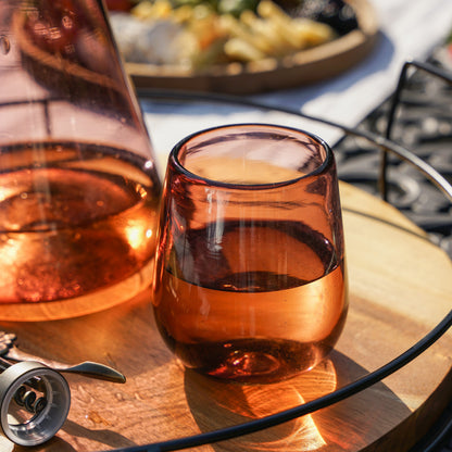 Set of Two Segunda Vida Stemless Wine Glasses