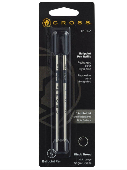 Ballpoint pen refills black broad dual pack by A.T. Cross on Tampa Home & Garden Store