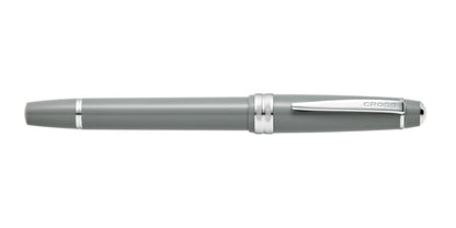 Bailey Light Polished Gray Resin Extra-Fine Nib Fountain Pen by A.T. Cross with silver clip on Tampa Home & Garden Store