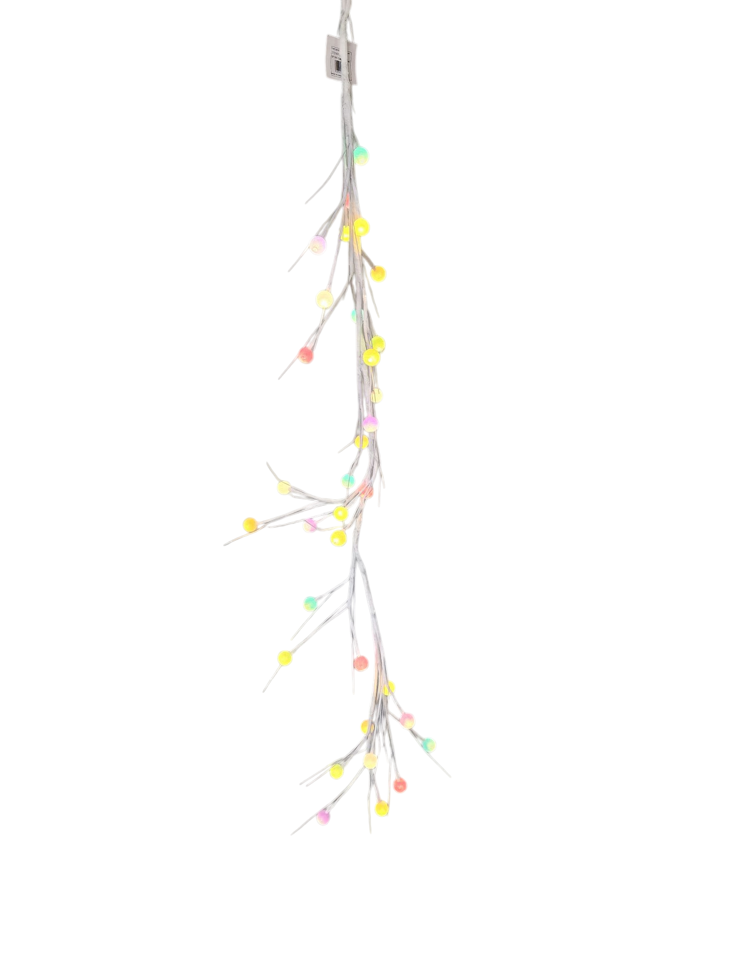 Lighted Holiday Candy Garland pastel bulbs on twig strands by The Country Christmas Loft on Tampa Home & Garden Store