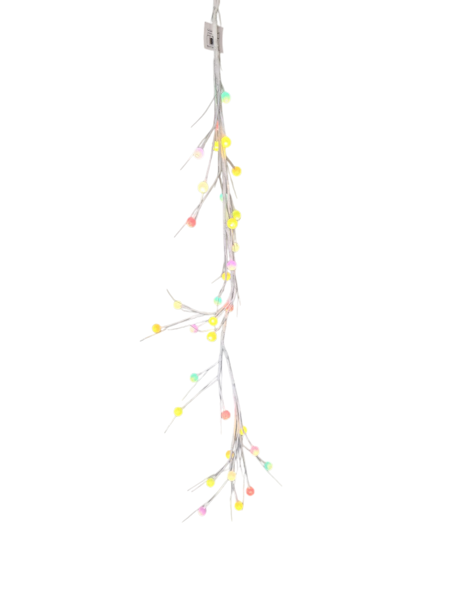 Lighted Holiday Candy Garland pastel bulbs on twig strands by The Country Christmas Loft on Tampa Home & Garden Store