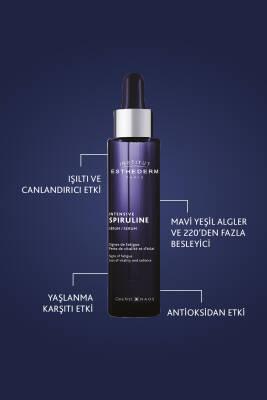 Face serum Institut Esthederm Spiruline Serum 30ml purple bottle with dropper on Tampa Home & Garden Store
