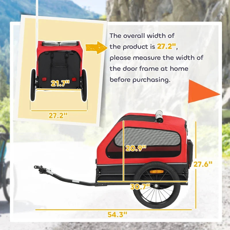 Dog bike trailer for small/medium dogs with universal coupler and ramp by Furr Baby Gifts on Tampa Home & Garden Store