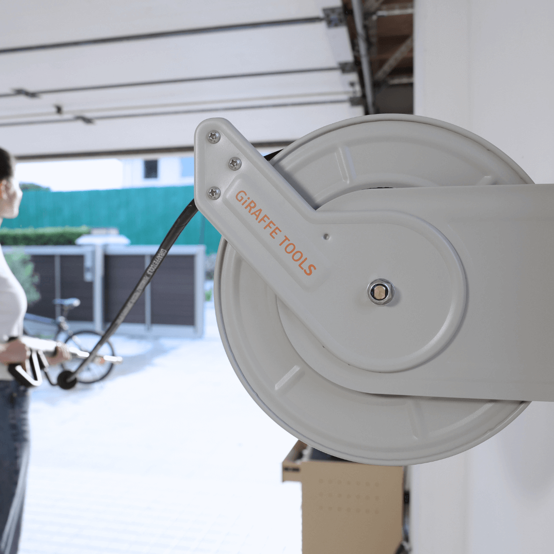 Enrouleur de tuyau de pression rétractable - 1/4 po