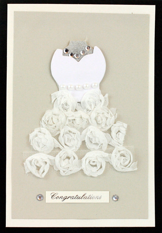Handmade Embellished Card Collection - Wedding Day Brides Dress - Tampa Home & Garden Store