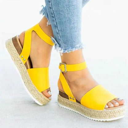 Leopard Print Platform Sandals for Women