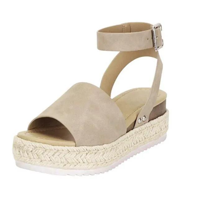 Leopard Print Platform Sandals for Women