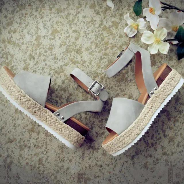 Leopard Print Platform Sandals for Women