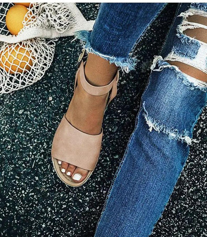 Leopard Print Platform Sandals for Women