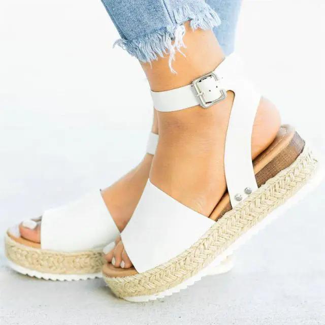 Leopard Print Platform Sandals for Women