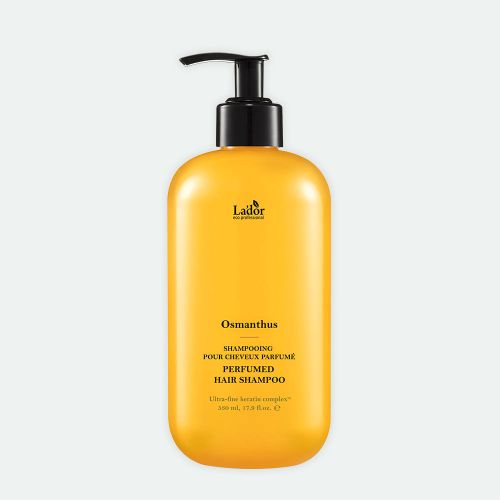 Lador Osmanthus perfumed hair shampoo bottle, orange 530ml with pump on Tampa Home & Garden Store