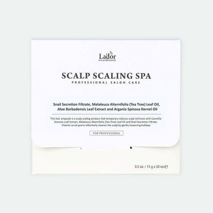 Hair ampoule set LADOR Scalp Scaling Spa 20ea 15ml each Seoulia hair serums on Tampa Home & Garden Store
