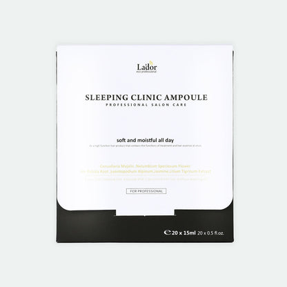 LADOR Snail Sleeping Hair Ampoule box, white top black base, 20ml x 20ea hair serum on Tampa Home & Garden Store