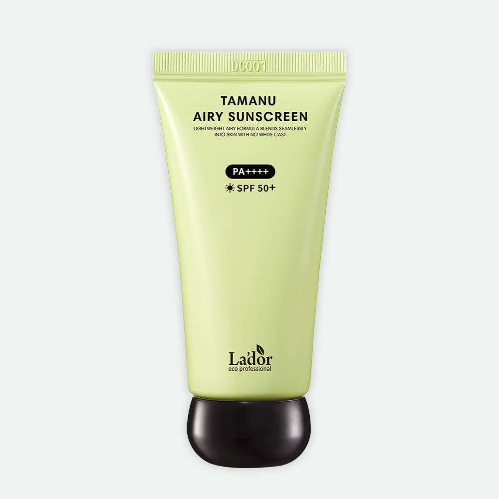 LADOR Tamanu Airy Sunscreen light green tube SPF50+ PA++++ 50ml on Tampa Home & Garden Store