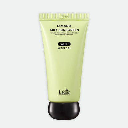 LADOR Tamanu Airy Sunscreen light green tube SPF50+ PA++++ 50ml on Tampa Home & Garden Store