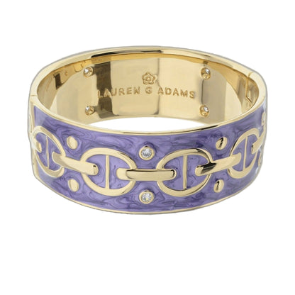Laguna Gold Plated Enamel Chain Link Bangle