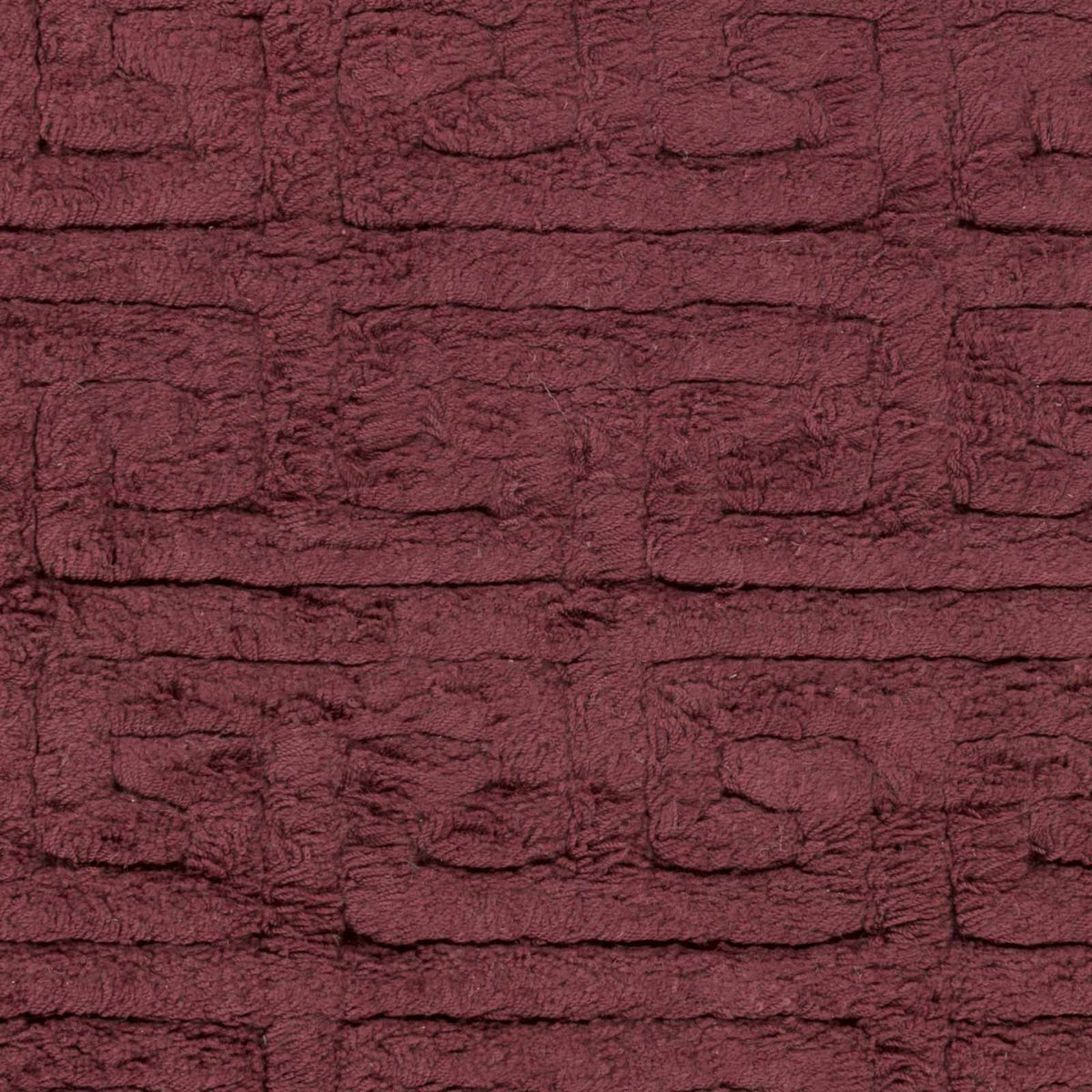 Lakota Area Rug burgundy plush texture with brick-like pattern by Boutique Rugs on Tampa Home & Garden Store
