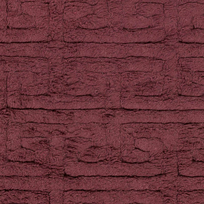 Lakota Area Rug burgundy plush texture with brick-like pattern by Boutique Rugs on Tampa Home & Garden Store