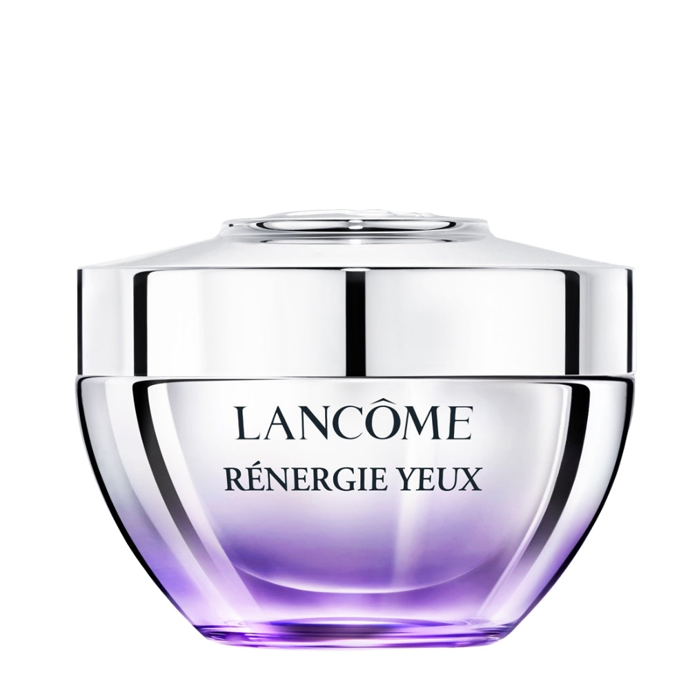 Lancome Renergie Yeux eye cream jar with silver lid and purple gradient base 20ml on Tampa Home & Garden Store
