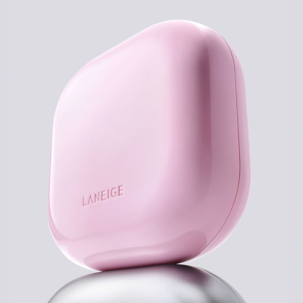 LANEIGE Neo Cushion The Glow pink cushion foundation compact with embossed logo on Tampa Home & Garden Store