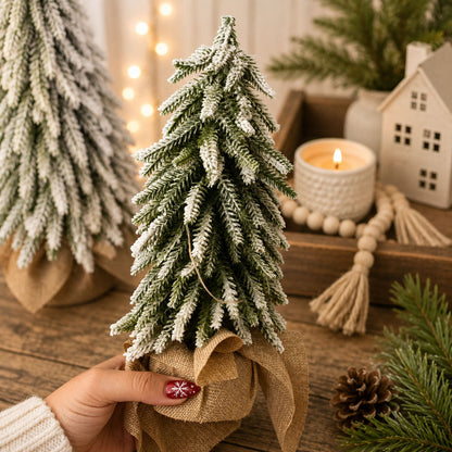 Sapins de Noël enneigés NOUVEAU