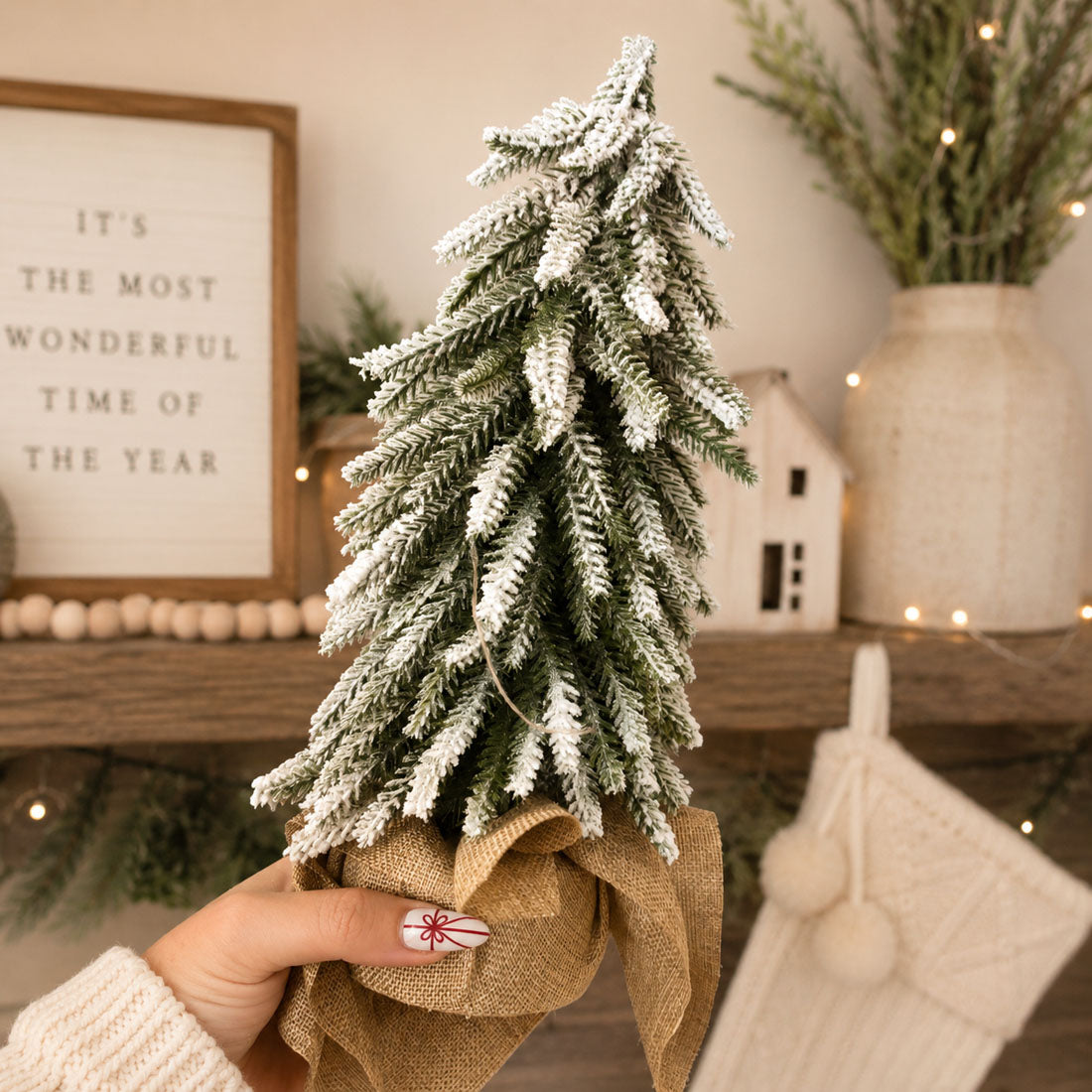 Sapins de Noël enneigés NOUVEAU