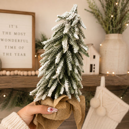 Sapins de Noël enneigés NOUVEAU