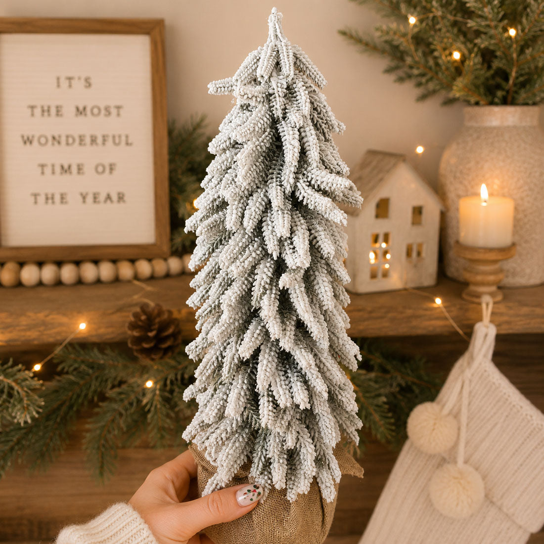 Sapins de Noël enneigés NOUVEAU
