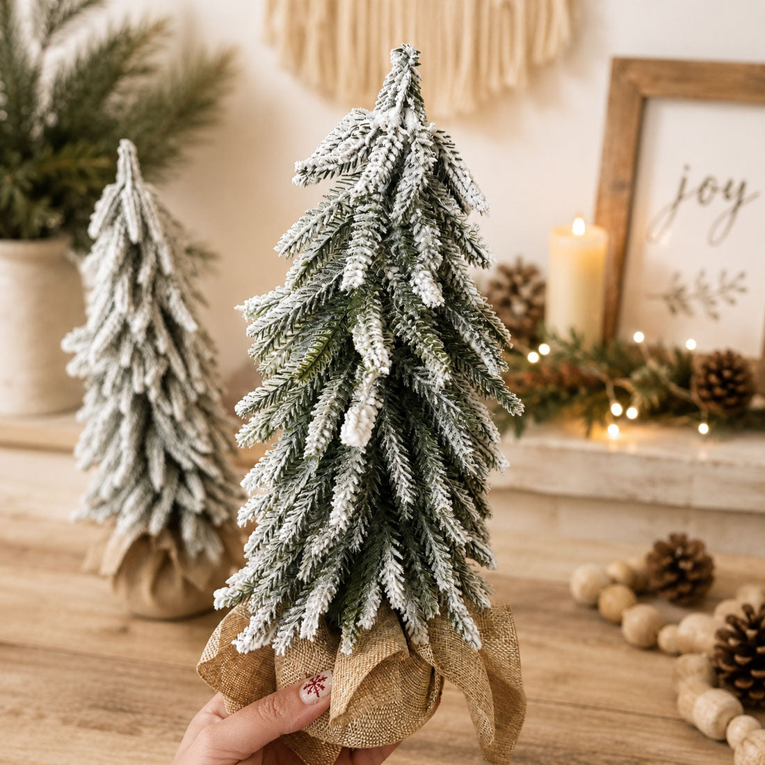 Sapins de Noël enneigés NOUVEAU