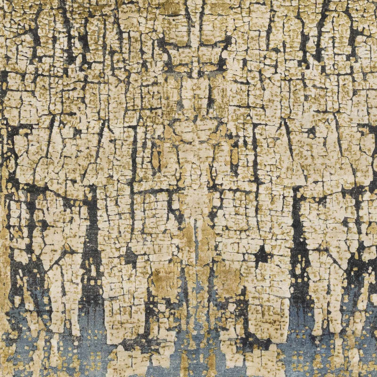 Latour Carpet by Boutique Rugs, a beige distressed crackle-pattern rug with dark charcoal veins on Tampa Home & Garden Store